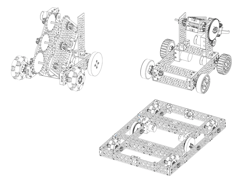 Yandan görünen FTC robotu