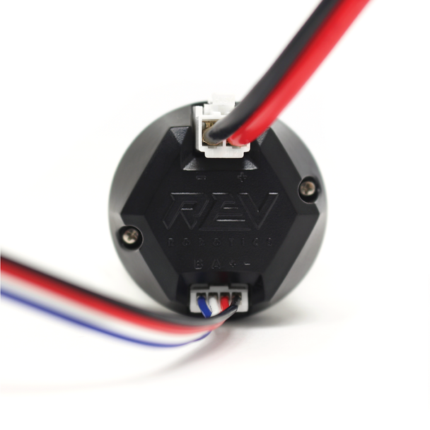 REV HD Hex motorun güç ve encoder bağlantıları.