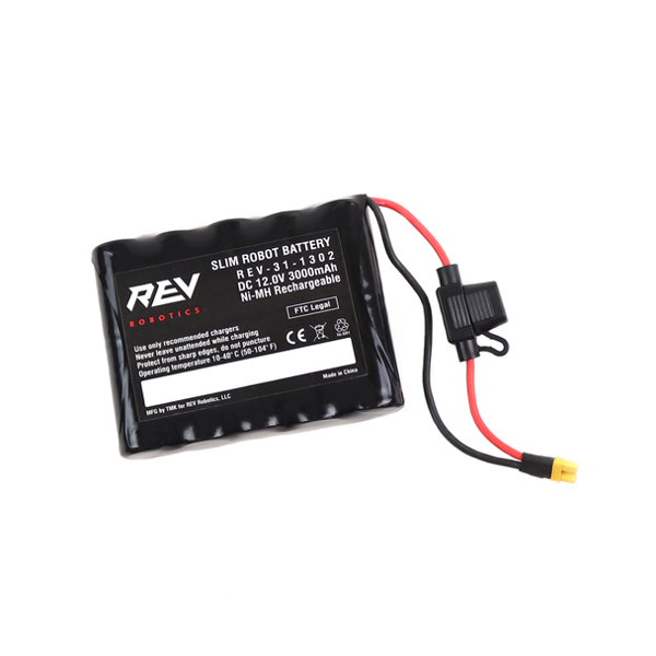 REV robot bataryası, 12 V NiMH.